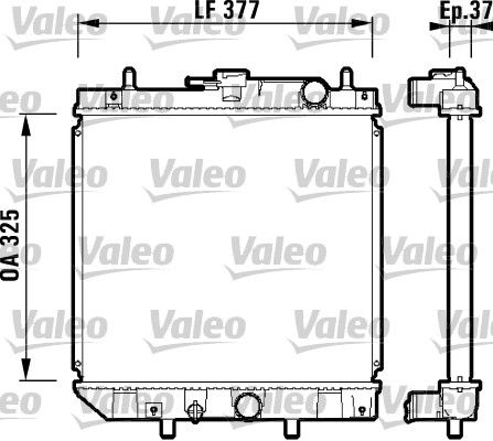 VALEO radiatorius, variklio aušinimas 731857