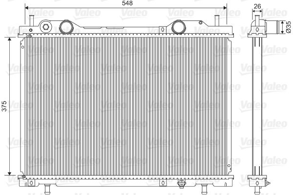 VALEO radiatorius, variklio aušinimas 731972