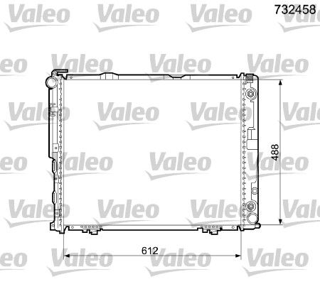 VALEO radiatorius, variklio aušinimas 732458