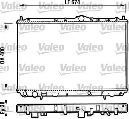 VALEO radiatorius, variklio aušinimas 732525