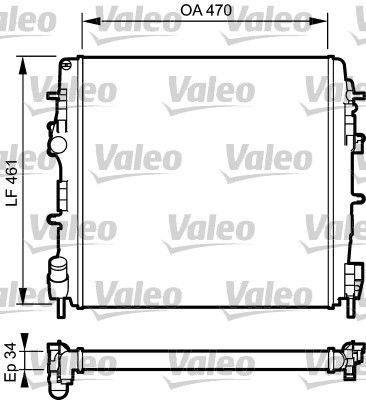 VALEO radiatorius, variklio aušinimas 732687