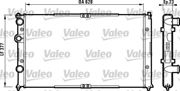 VALEO radiatorius, variklio aušinimas 732710