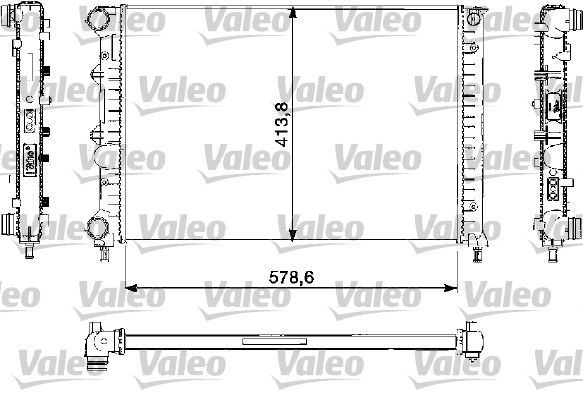 VALEO Радиатор, охлаждение двигателя 732730