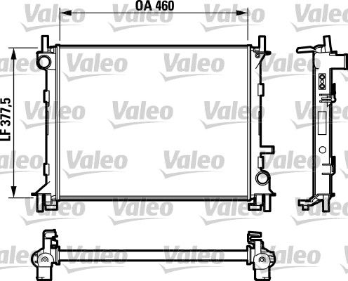 VALEO radiatorius, variklio aušinimas 732731