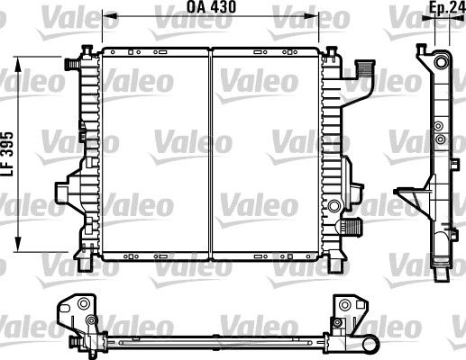 VALEO radiatorius, variklio aušinimas 732819