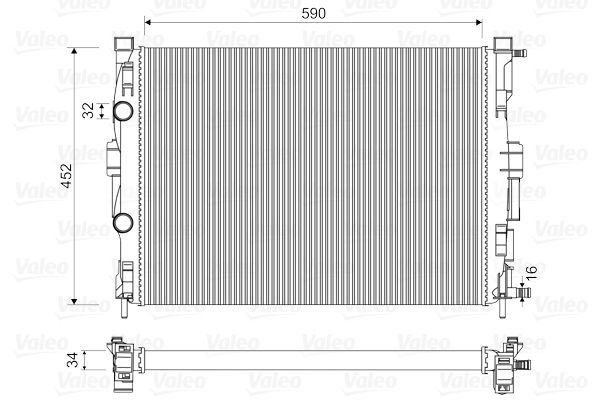 VALEO radiatorius, variklio aušinimas 732946