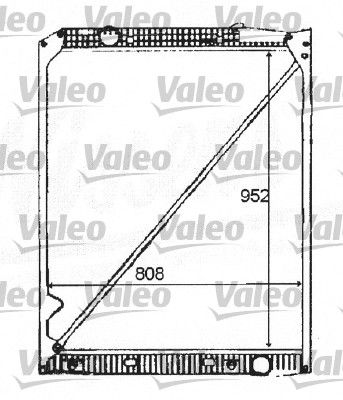 VALEO Радиатор, охлаждение двигателя 732982