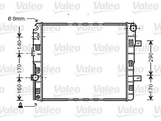 VALEO radiatorius, variklio aušinimas 733423