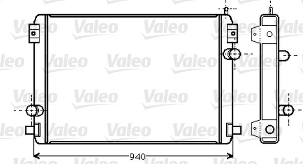 VALEO Радиатор, охлаждение двигателя 733457