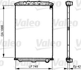 VALEO Радиатор, охлаждение двигателя 733541