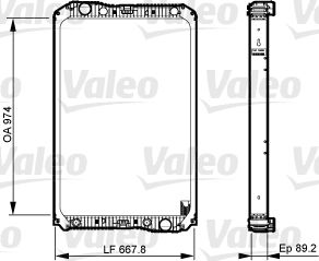 VALEO radiatorius, variklio aušinimas 733545