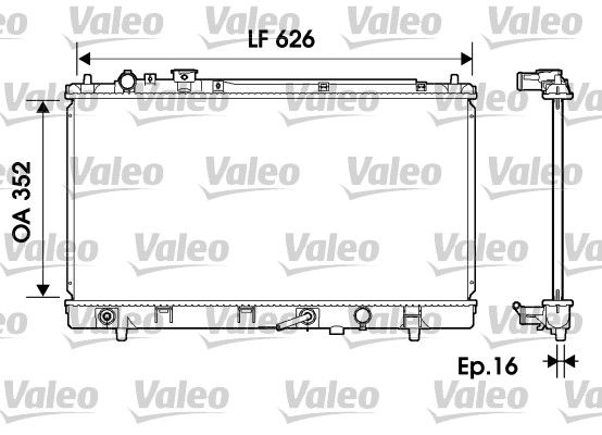 VALEO radiatorius, variklio aušinimas 734126