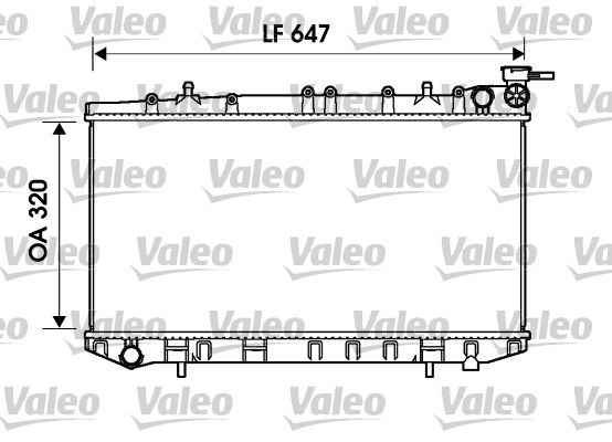 VALEO Радиатор, охлаждение двигателя 734155