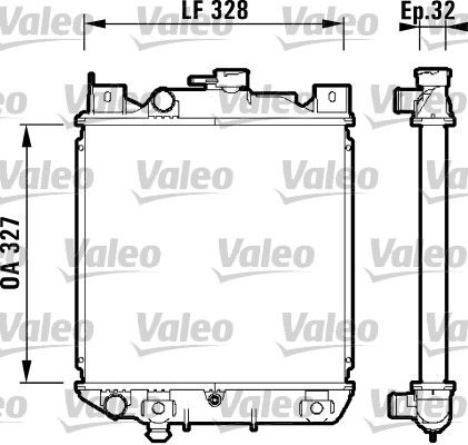 VALEO radiatorius, variklio aušinimas 734159