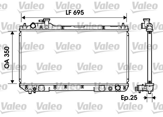 VALEO radiatorius, variklio aušinimas 734216