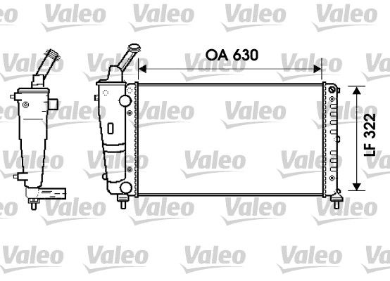 VALEO radiatorius, variklio aušinimas 734238