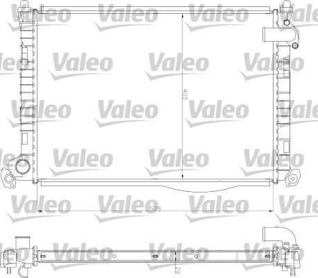 VALEO Радиатор, охлаждение двигателя 734327