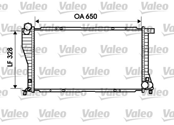 VALEO Радиатор, охлаждение двигателя 734394