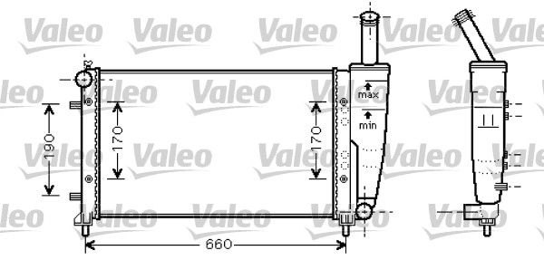 VALEO Радиатор, охлаждение двигателя 734457