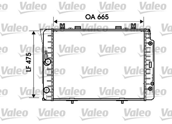 VALEO Радиатор, охлаждение двигателя 734631