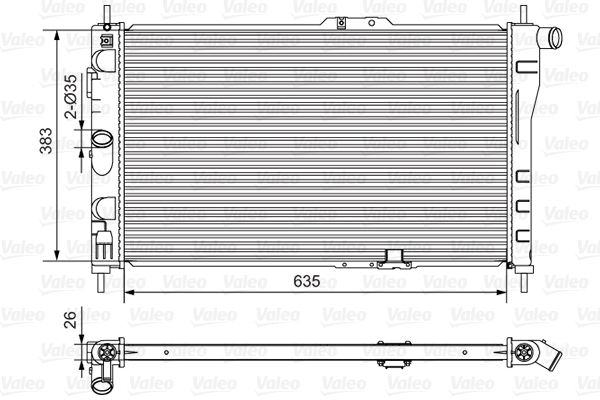 VALEO radiatorius, variklio aušinimas 734766