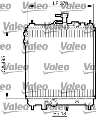 VALEO radiatorius, variklio aušinimas 734914