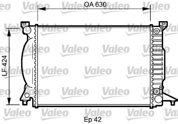 VALEO radiatorius, variklio aušinimas 735025