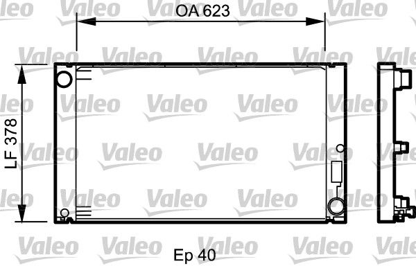 VALEO Радиатор, охлаждение двигателя 735034