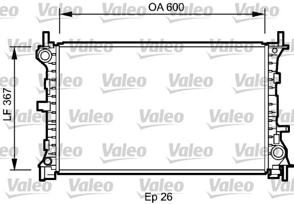 VALEO Радиатор, охлаждение двигателя 735046