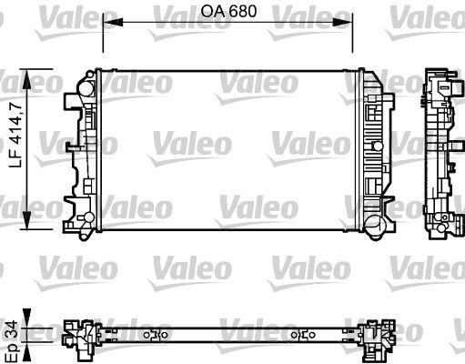 VALEO radiatorius, variklio aušinimas 735084