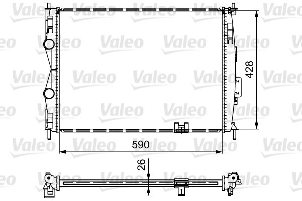 VALEO radiatorius, variklio aušinimas 735116