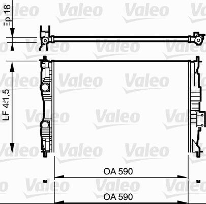 VALEO radiatorius, variklio aušinimas 735118