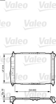 VALEO radiatorius, variklio aušinimas 735158