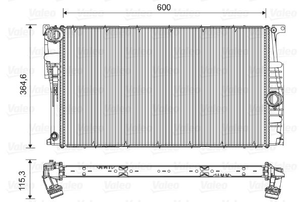 VALEO radiatorius, variklio aušinimas 735453