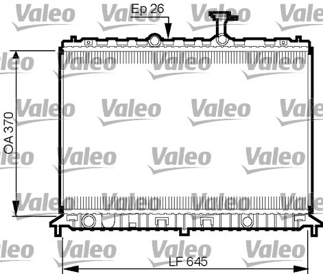 VALEO radiatorius, variklio aušinimas 735501