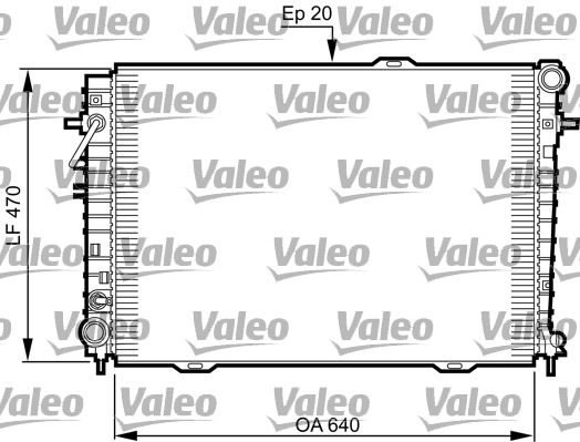 VALEO radiatorius, variklio aušinimas 735507