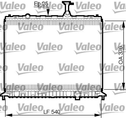 VALEO radiatorius, variklio aušinimas 735508