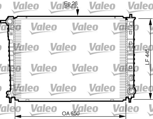 VALEO radiatorius, variklio aušinimas 735512