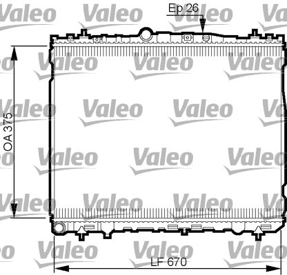 VALEO radiatorius, variklio aušinimas 735514