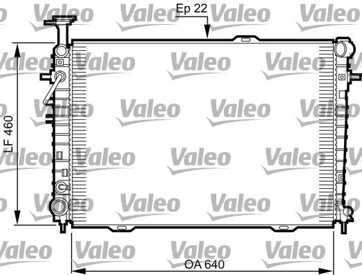 VALEO radiatorius, variklio aušinimas 735542