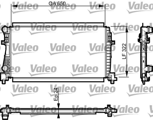 VALEO radiatorius, variklio aušinimas 735557