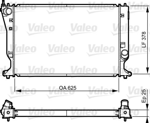 VALEO radiatorius, variklio aušinimas 735574