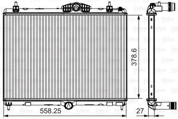 VALEO radiatorius, variklio aušinimas 735631