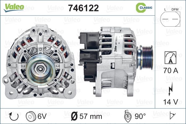 VALEO kintamosios srovės generatorius 746122