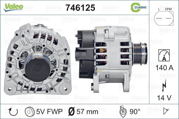 VALEO kintamosios srovės generatorius 746125