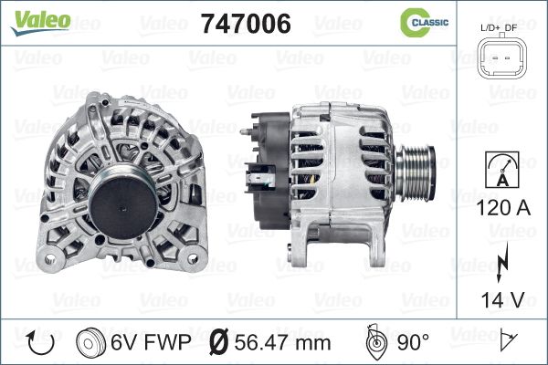 VALEO Генератор 747006