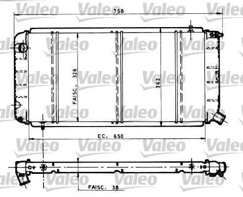 VALEO Радиатор, охлаждение двигателя 810815