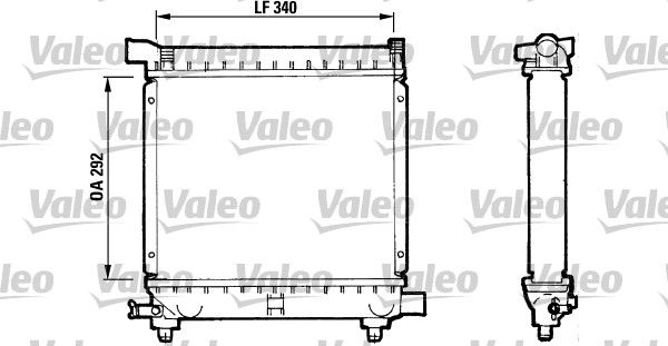 VALEO Радиатор, охлаждение двигателя 810869