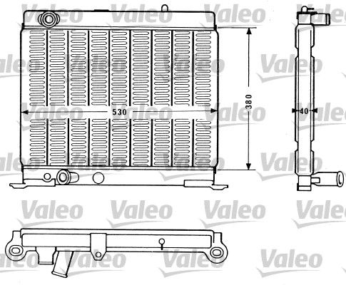 VALEO Радиатор, охлаждение двигателя 810871