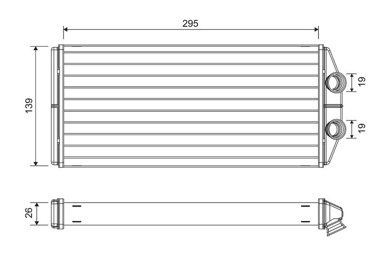 VALEO Теплообменник, отопление салона 811504